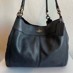COACH Navy Blue Phoebe Lexy Shoulder Bag Tote Handbag Dalton Maggie